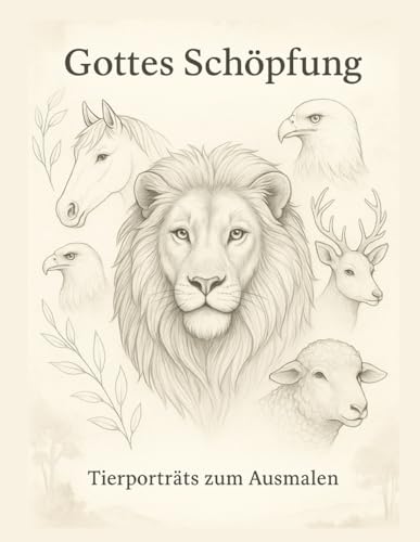 Gottes Schöpfung -Tierporträts zum Ausmalen: Tierporträts zum Ausmalen - mit Bibelversen aus der Schlachter 2000, für Jugendliche und Erwachsene