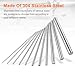 MECCANIXITY 2Pcs 16mm x 200mm 304 Stainless Steel Rods, Round Metal Solid Rod Lathe Bar Stock for Industry, DIY Craft, Car, Helicopter, Airplane