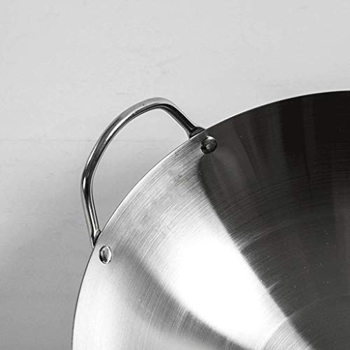 Wok de acero carbono con fondo plano, 36 cm miniatura 7