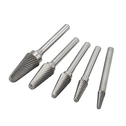 Set de Fresas Rotativas de Carburo con Mango 6 mm, 5 Piezas miniatura 3