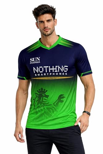 Image of CSK Jersey MS Dhoni 7 - Chennai Cricket Team Half Sleeve Jersey 2023 /2024 Boys & Men
