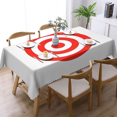 Nappe rectangulaire imprimé cible pour pique-nique et repas
