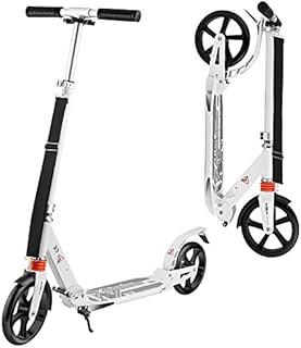 Hikole Scooter for Kids and Adults 10 Years and up, Front&Rear Wheel Anti-Shock Suspension - Quick-Release Folding System ​+ Scooter Shoulder Strap 7.9