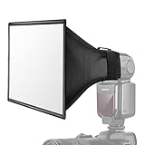【Luz más suave】Convierte la luz dura del flash en una luz más suave y difusa mientras reduce las sombras y suaviza los puntos calientes.