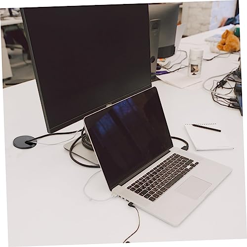 Mobestech 30 Pçs Tampa Do Orifício De Fiação Cabo De Computador Mesa Preto Cabo De Computador Organi