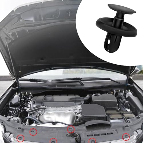 Image of 40PCS Push-Type Retainer Clips, Nylon Car Bumper Fender Engine Splash Shield Under Cover Fasteners, Compatible with Most Vehicles, Replace OEM 90467-07201