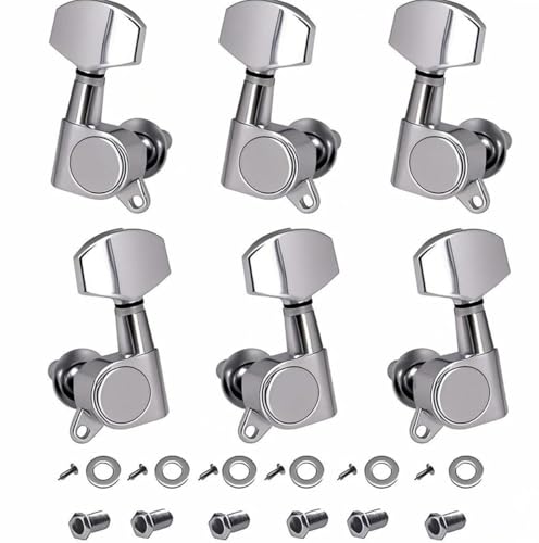 6 PCS Clavijas Afinación de Guitarra, Máquinas de Afinación para Guitarra, Guitarra Acústica 3L3R con...