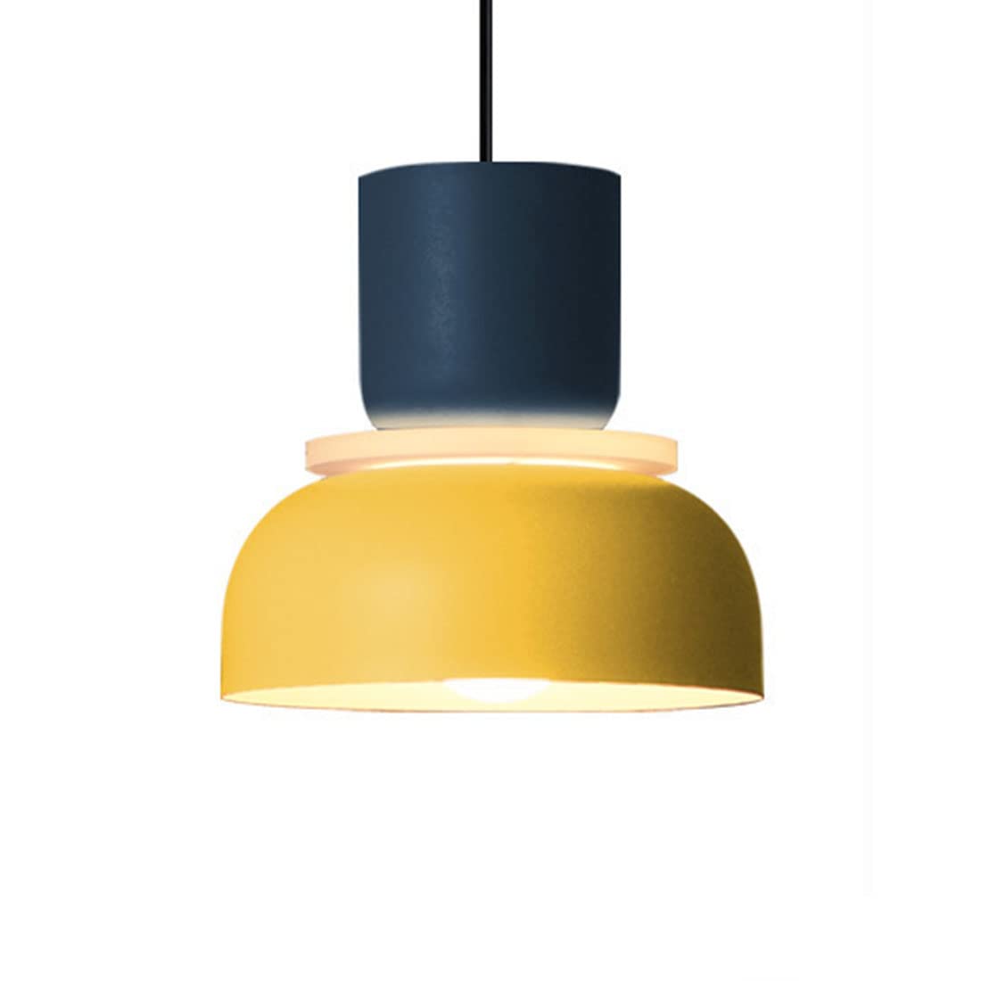 LYMSXAZOU Nordic Adjustable Pendant Light E27 Macaron Hanging Lamp for Bedroom Dining Room Kitchen Restaurant Bar - Modern Ceiling Chandelier Lighting Fixture