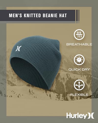 Image of Hurley Mens Beanie Icon Staples Lightweight Winter Hat