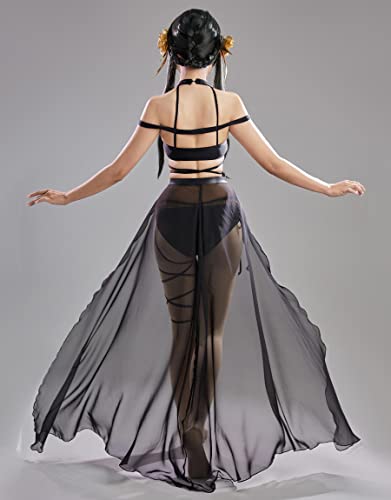 haikyuu Women Anime Derivative Bikini Set with Chiffon wrap Skirt Swimsuit Two Piece Bathing Suit2