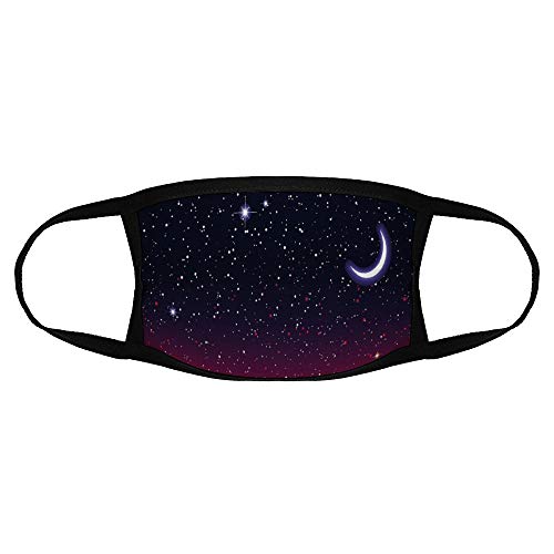 Roupaze Child Face Mask Night Red Sky at Night with Starry Landscape and...