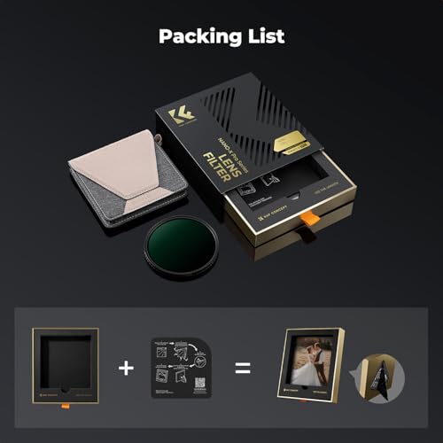 K&F CONCEPT 67mm Circular Polarizers Filter Super Slim with 36 Multi-Layer Coatings, High Definition Circular Polarizing Filter (CPL) Camera Lens Filter (Nano-X PRO Series)