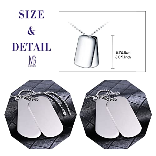 MICGIGI Uomo Donna Cane Tag Ciondolo Collana