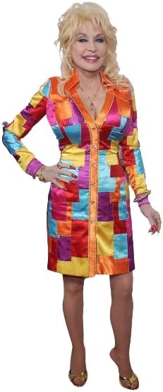Dolly Country Music Star LIFESIZE Cardboard Standup Standee Cutout Poster Figure Display Prop Dress Coat of Many Colors