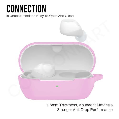 Image of Soft Silicone Case Cover for Sonyy WF-C710N | C710NSA -Pink