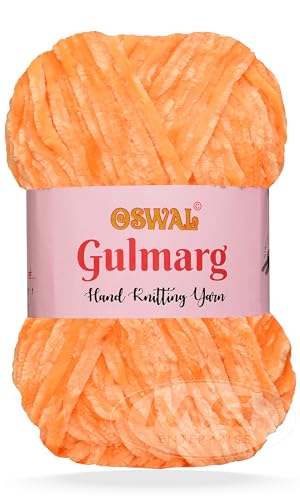 Image of M.G Chunky Velvet Yarn, Gulmarg ON-SI 400 GMS - Best Used with Knitting Needles, Crochet Needles - Wool Yarn for Knitting - Art-BACD