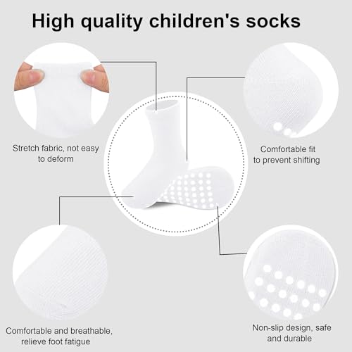 Baby Socks with Non Slip Grip, Cotton Crew Socks for Infants, Toddlers, Boys and Girls2