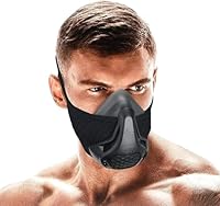 Trainingsmaske, Workout-Maske, 24 Stufen Atemwiderstand, verbessert die Lungenkapazität und Ausdauer, für Laufen, Cardio, Radfahren, Fitnessstudio, Einheitsgröße