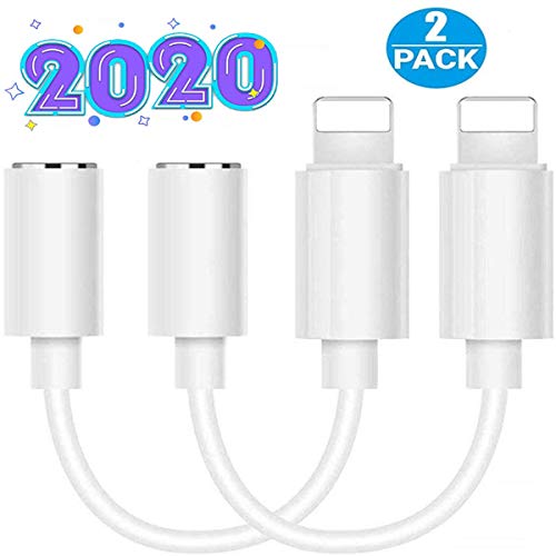 Headphone Adapter for iPhone(2PC) for iPhone7/7 Plus/8/ 8Plus/X/XS/XS MAX/XR/11/11 Pro Max Earphone Adapter