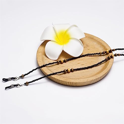 Perles de bois cordes de perles chaîne de lunettes cordon suspendu - 5
