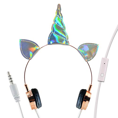 Kids Headphones, Moear Wired Headset Foldable Children On Ear Headphones with Adjustable Headband