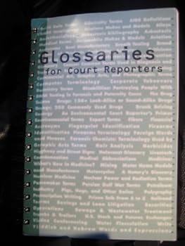 Paperback Glossaries for Court Reporters Book