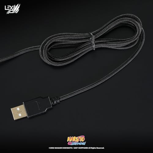 Tapis de souris Naruto antidérapant Lexip rigide LED