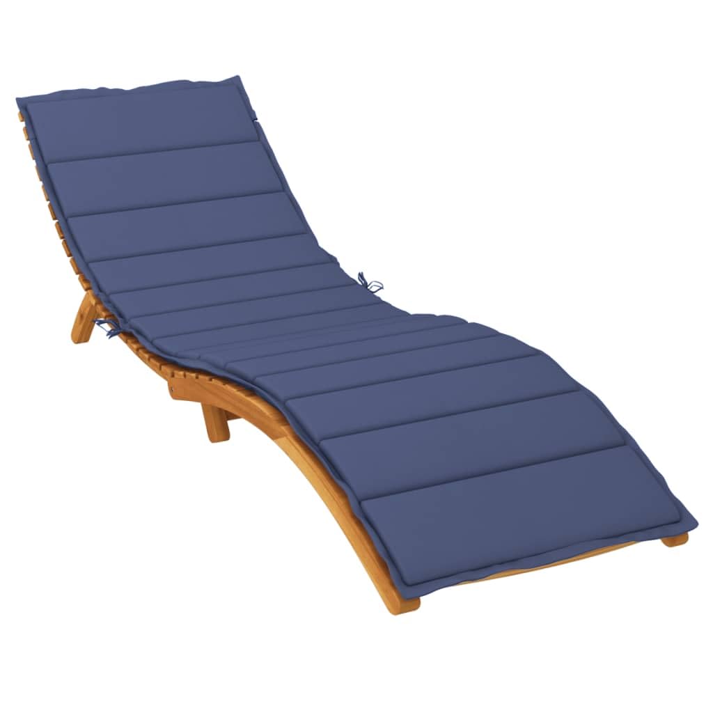 Cojín para Tumbona Tela Oxford Azul Marino, Cojin Tumbona Exterior, Colchonetas para Tumbonas, Colchoneta Hamaca, Cojín De Silla De Hamaca, Colchón para Tumbona - 378751