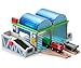 SainSmart Jr. Wooden Train Track Accessories - Premium Train Station with Double-Track Tracks and Conveyor Belt Fit for All Major Brands, Ideal Gift for Aged 3+