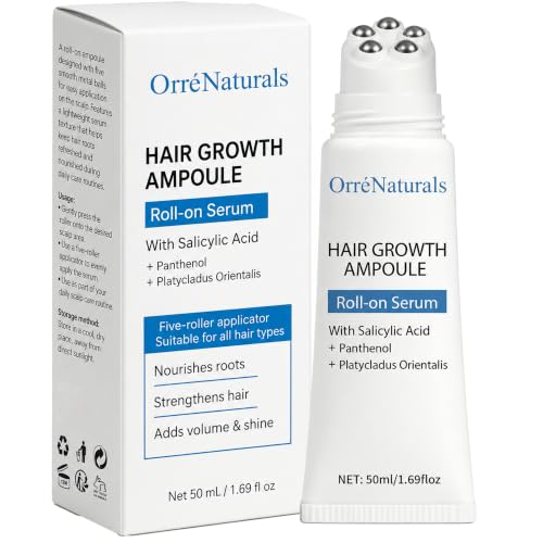 Orrenaturals Hair Revival Ampoule Orre Naturals Hair Growth Serum Roll on with Pumpkin Seed Extract Aloe Vera and Menthol for Thicker Healthier Hair (1)