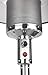 Fire Sense 01775 Performance Series Patio Heater With Wheels 50,000 BTU Output Electronic Ignition System Portable Outdoor Propane Heater - Unpainted Stainless Steel