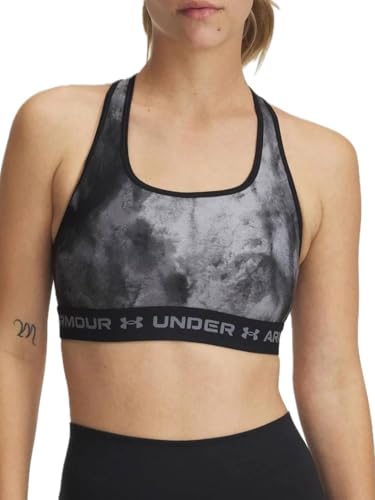 Image of Women's Armour Mid Crossback Printed Sports Bra