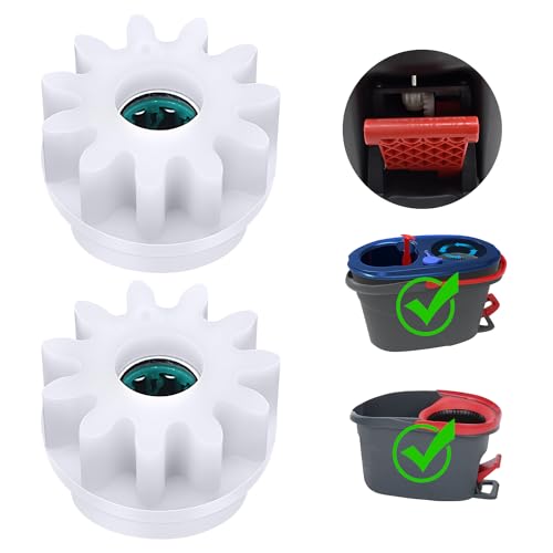 2 Pcs Easy Mop Pedal Broom Spin Mop Replacement One Way Clutch Bearing Bucket Gear Sprockets Repair...