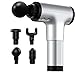 Produktbild Massagepistole Massagepistolefür Nacken Schulter Rücken, Handmassagegerät Elektrisch Mit 4 Massageköpfen Handgehalten Deep Tissue Muskelmassagepistole (Color : White)