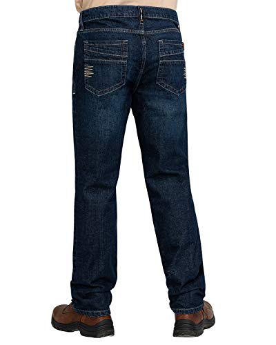 Cody James Men's Fr Millikin Slim Straight Work Jeans Indigo 33W x 34L