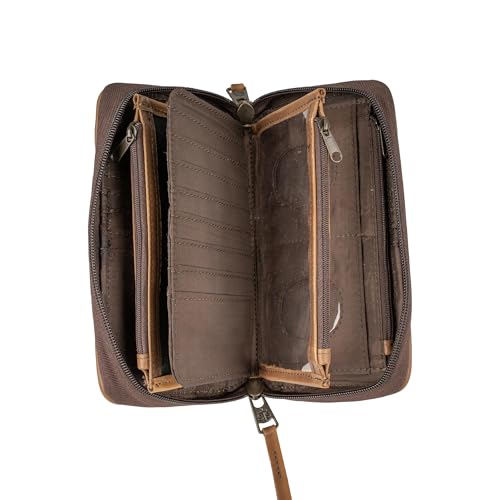 STS Ranchwear Women's Chaynee Valley Serape Kacy Organizer-Leather Wrist Strap, 32 Card Slots, Secure Zip Closure, Multi4