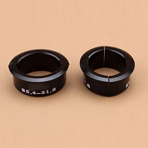 Hotaluyt 4pcs/ 1 Set Aluum Bicycle accessory, 4pcs handlebar Alloy Bicycle Handlebar Shims 25.4mm to 31.8mm Mountain Bike Conversions
