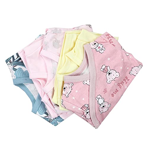 TupTam Baby Mädchen Langarm Wickelshirt Baumwolle 5er Set, Farbe: Mehrfarbig 10, Größe: 62