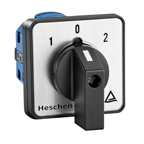 Heschen SZW26-20/D202.2 Interrupteur universel rotatif à came 660V 20A ON-OFF-ON 3 positions 2...