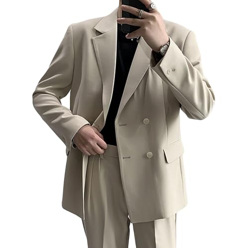 Men's Notch Lapel Formal Business Suit Jacket Notch Lapel Suit Jacket for Men Tuxedo Blazer for Wedding