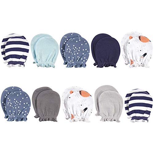 Image of Hudson Baby Unisex Baby Cotton Scratch Mittens