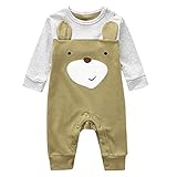 Mameluco Abrigos Recien Nacida bebe niña ★Material: mezcla de algodon, suave y cómodo. | Adecuado para 0-24 meses niña niño | Ideal para el Otoño e invierno Primavera