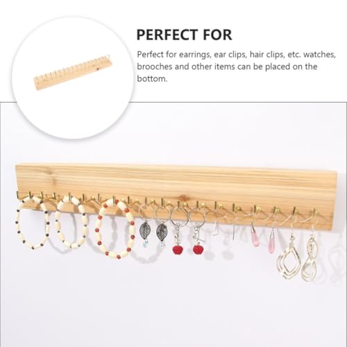 Gancho de Pared de Madera Khaki para Decorar el Dormitorio con Joyas 8