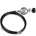 GasSaf 6FT Propane Regulator with Hose, Gas Grill Regulator and Gauge for Most LP Gas Grill, Heater and Fire Pit Table