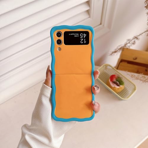 Coque Samsung Galaxy Z Flip 4 5G jolie coque motif de vague zflip4