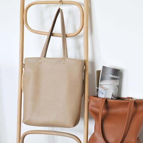 Bolso Tote Vertical para Mujer con Correa Removible en Cuero Vegano miniatura 3