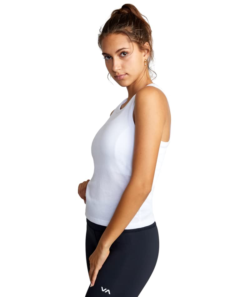 Débardeur RVCA VA Essential en maille stretch blanche L - 5