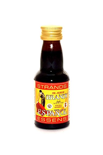 Brandy Español – Mezcla para Vodka y Licores, Sin Alcohol, Sabor de Coñac Español 25 ml
