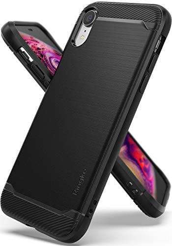 Ringke Onyx Compatible with iPhone XR Case, Durable TPU Protective Barrier Executive Slim Design Cover - Black
