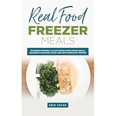 Real Food Freezer Meals Audiolibro Por Erin Chase arte de portada